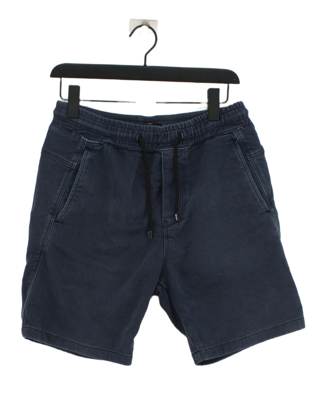 Zara Men's Shorts S Blue 100% Other
