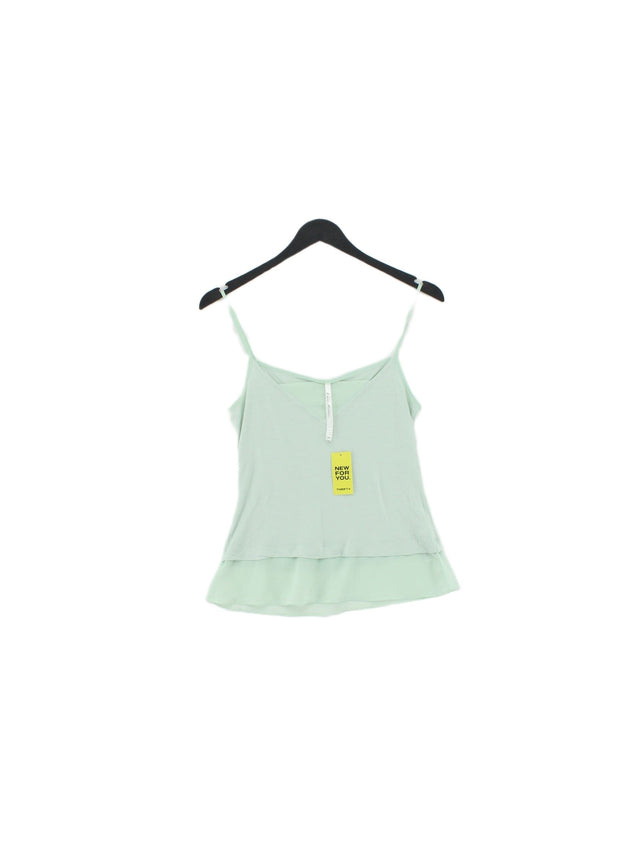 Karen Millen Women's T-Shirt UK 8 Green Viscose with Polyester