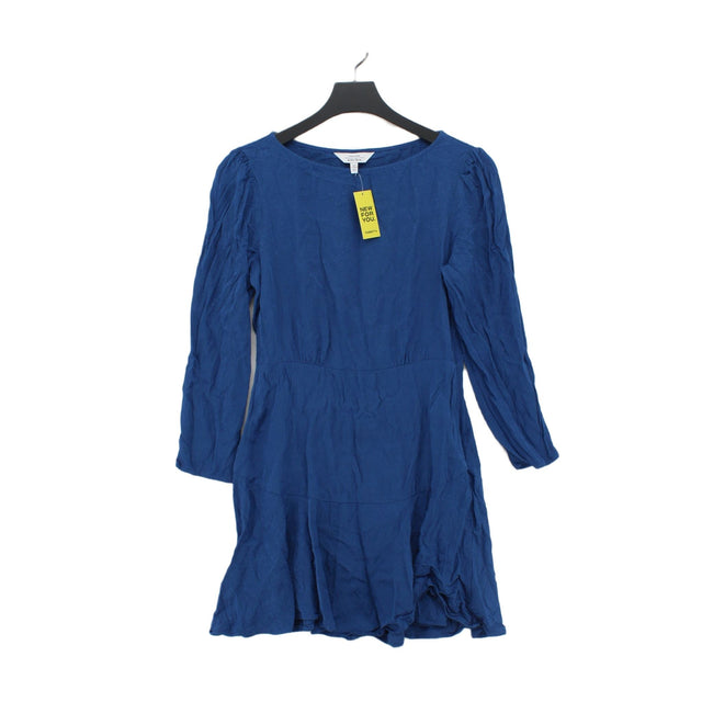 & Other Stories Women's Midi Dress UK 10 Blue 100% Viscose