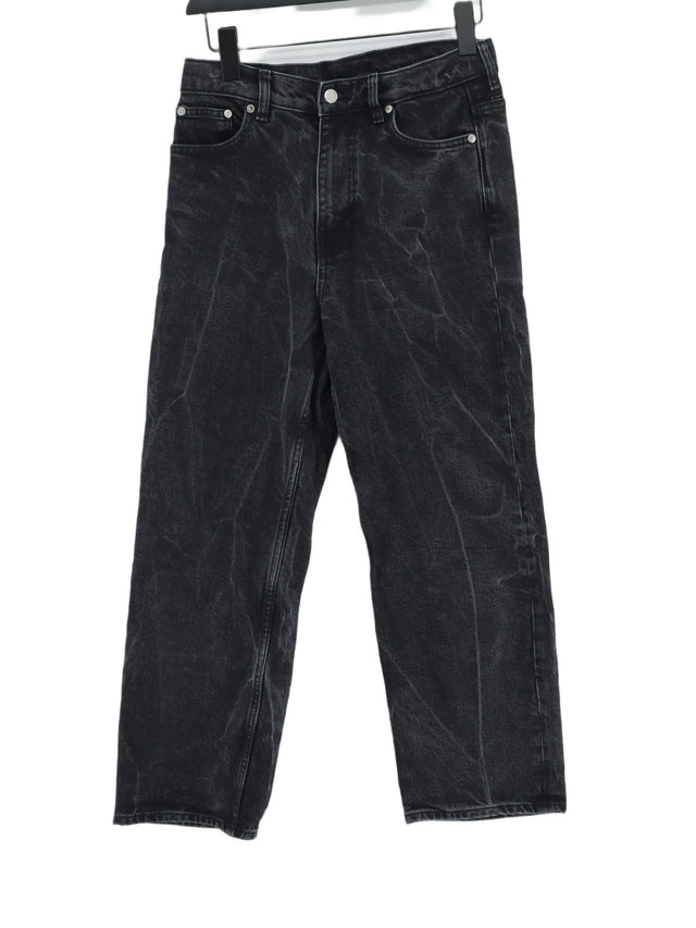 Arket Women's Jeans W 30 in Black Cotton with Elastane