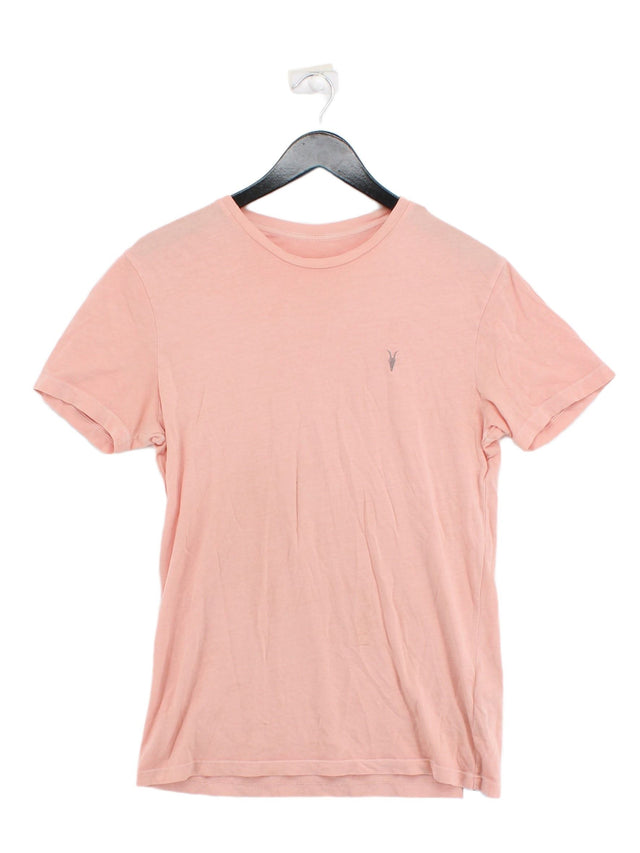 AllSaints Women's T-Shirt XS Pink 100% Cotton