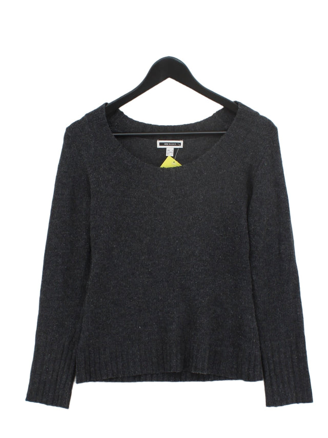 MNG Women's Jumper S Grey Acrylic with Wool