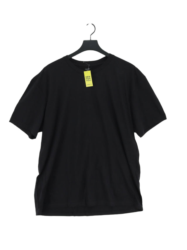 Calvin Klein Men's T-Shirt XL Black 100% Cotton