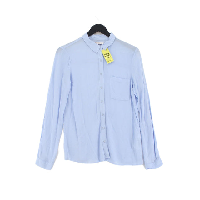 Pull&Bear Women's Shirt S Blue 100% Viscose