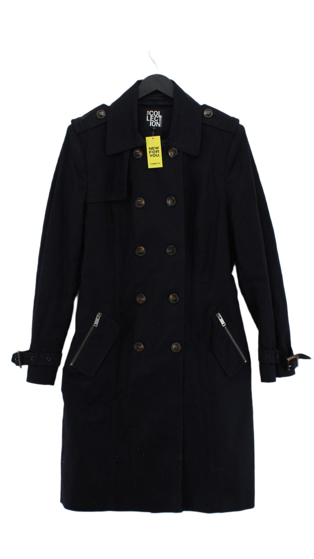The Collection Women's Coat UK 14 Blue 100% Polyester