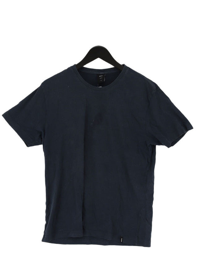 Finisterre Men's T-Shirt M Blue 100% Cotton