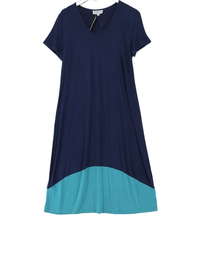 Capri Women's Midi Dress M Blue Viscose with Other