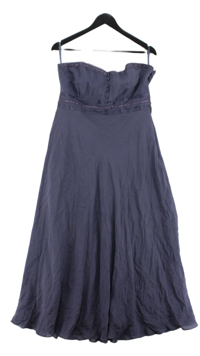 Monsoon Women's Maxi Dress UK 16 Purple 100% Other