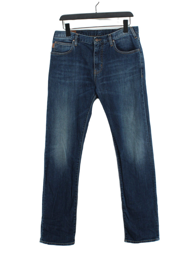 Armani Jeans Women's Jeans UK 6 Blue Cotton with Elastane