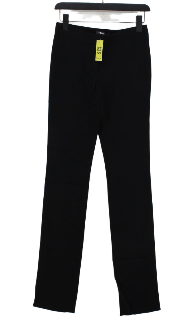 Just Cavalli Women's Suit Trousers W 28 in Black Viscose with Elastane