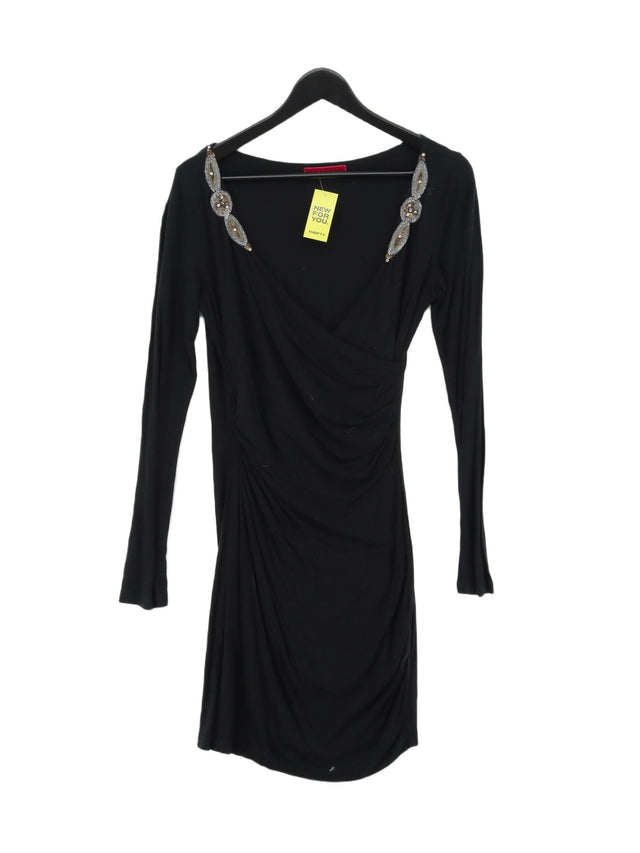 Velvet Women's Midi Dress M Black Rayon with Spandex