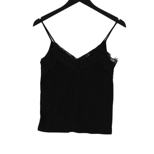 Zara Women's T-Shirt S Black 100% Other