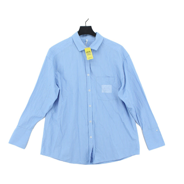 AsYou Women's Shirt UK 8 Blue Cotton with Polyester
