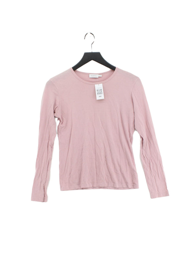 Sunspel Women's T-Shirt UK 10 Pink 100% Cotton