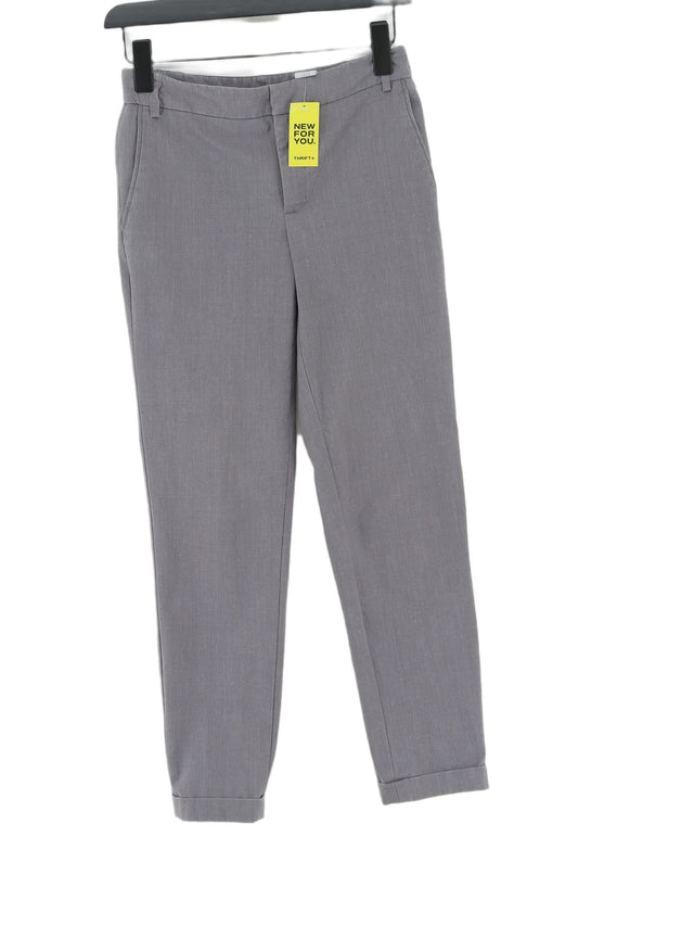 Zara Basic Women's Suit Trousers UK 6 Grey Polyester with Elastane, Viscose