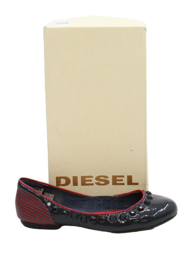 Diesel Women's Flat Shoes UK 4 Blue 100% Other