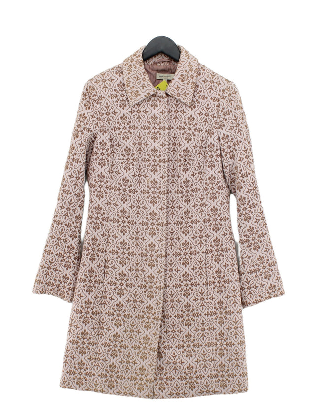 Rocha.John Rocha Women's Coat UK 10 Pink Polyester with Nylon, Other, Viscose