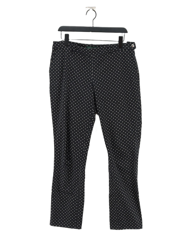 Ralph Lauren Women's Suit Trousers UK 10 Black Cotton with Elastane
