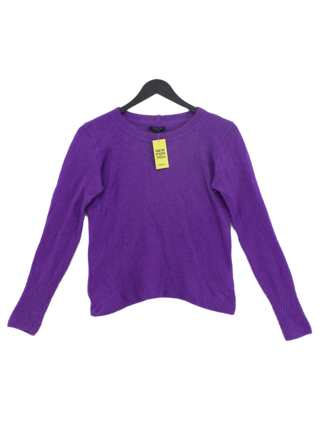 Jigsaw Women's Jumper L Purple 100% Cashmere