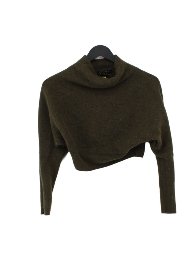AllSaints Women's Top XS Green Wool with Cashmere