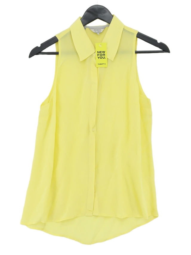 Guess Women's Shirt S Yellow 100% Other