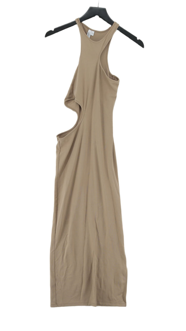& Other Stories Women's Maxi Dress UK 6 Tan Viscose with Elastane, Polyamide