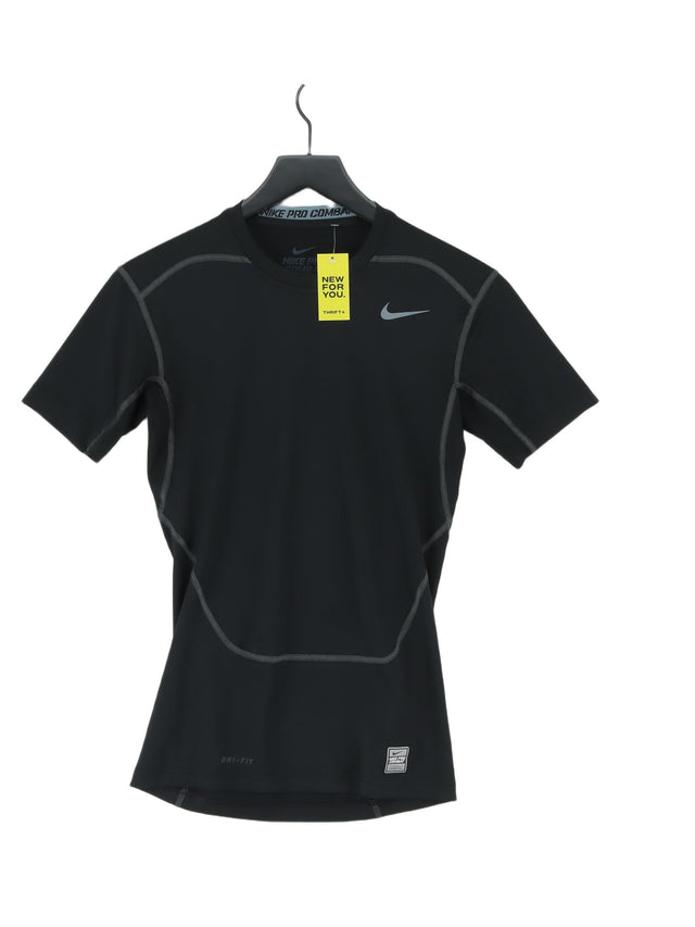 Nike Men's T-Shirt M Black Polyester with Elastane