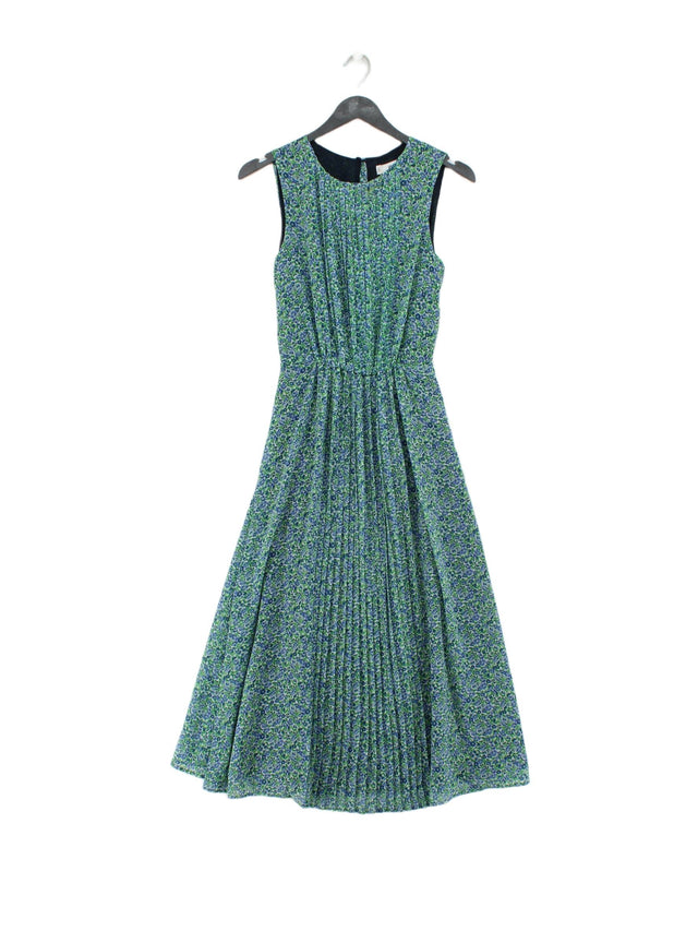 MNG Women's Midi Dress XS Green 100% Polyester