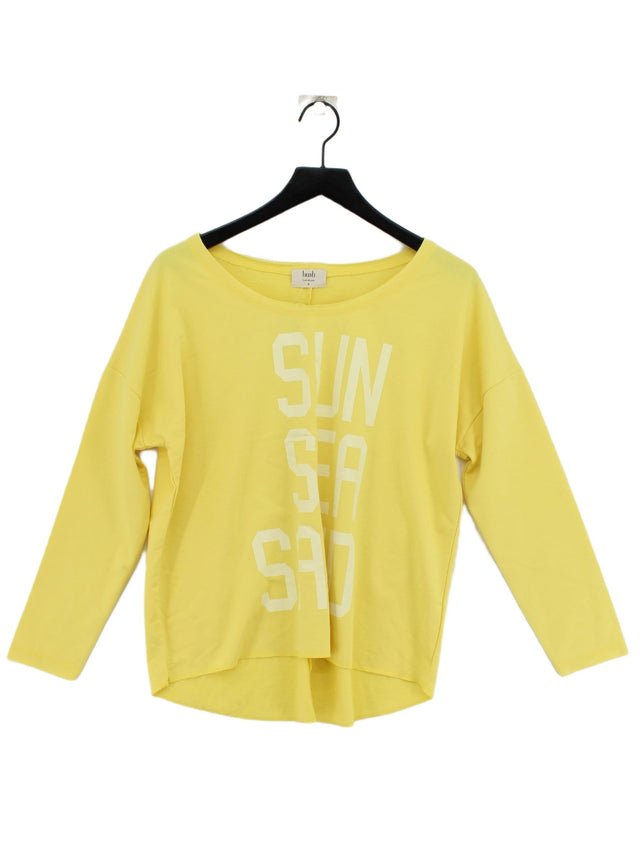 Hush Women's Top M Yellow Polyester with Cotton