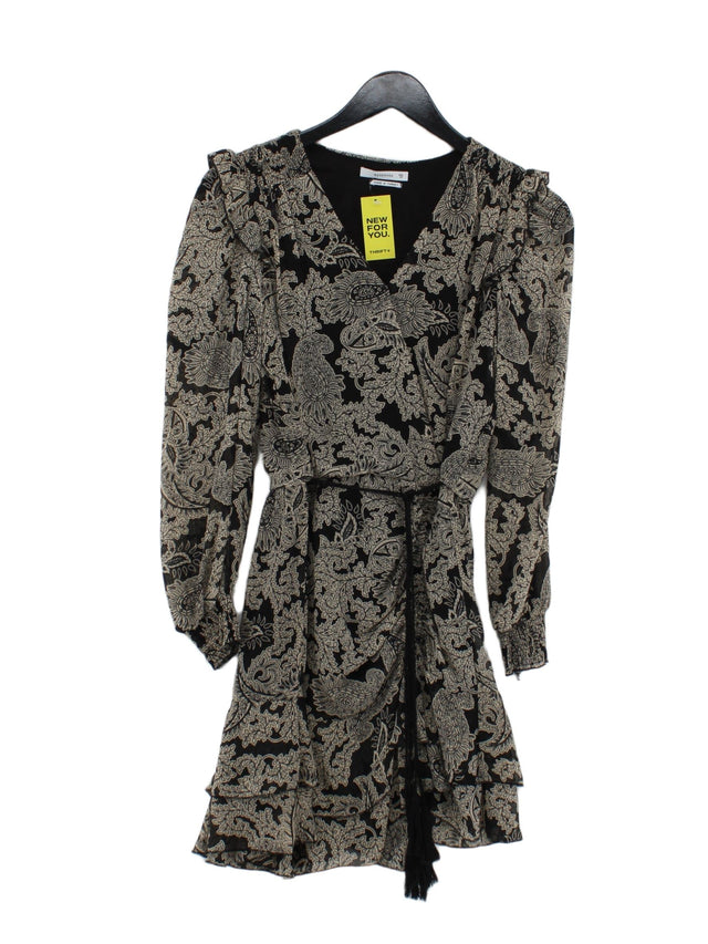 Reserved Women's Midi Dress XS Black 100% Polyester