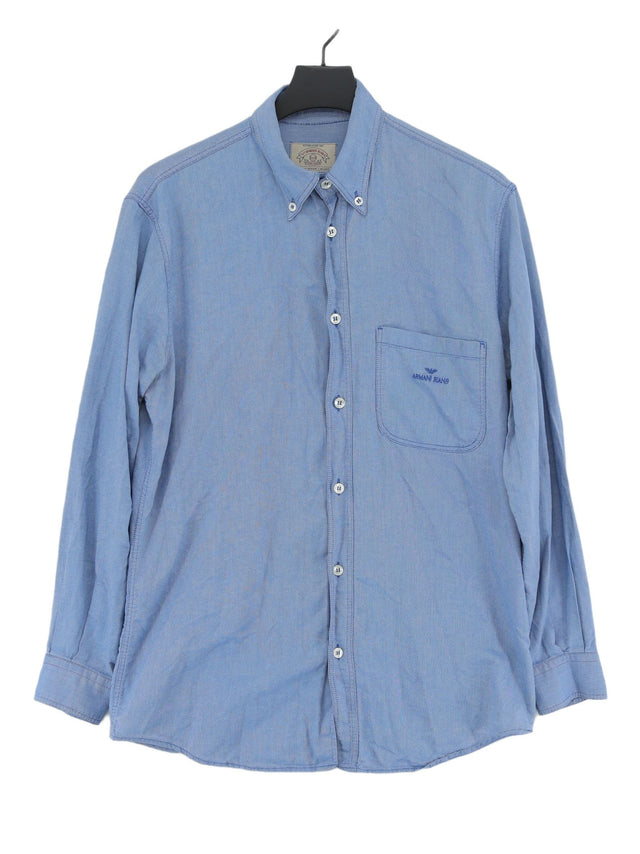 Armani Jeans Men's Shirt Chest: 22 in Blue 100% Cotton