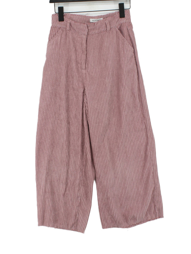 Native Youth Women's Trousers XS Pink Polyester with Cotton