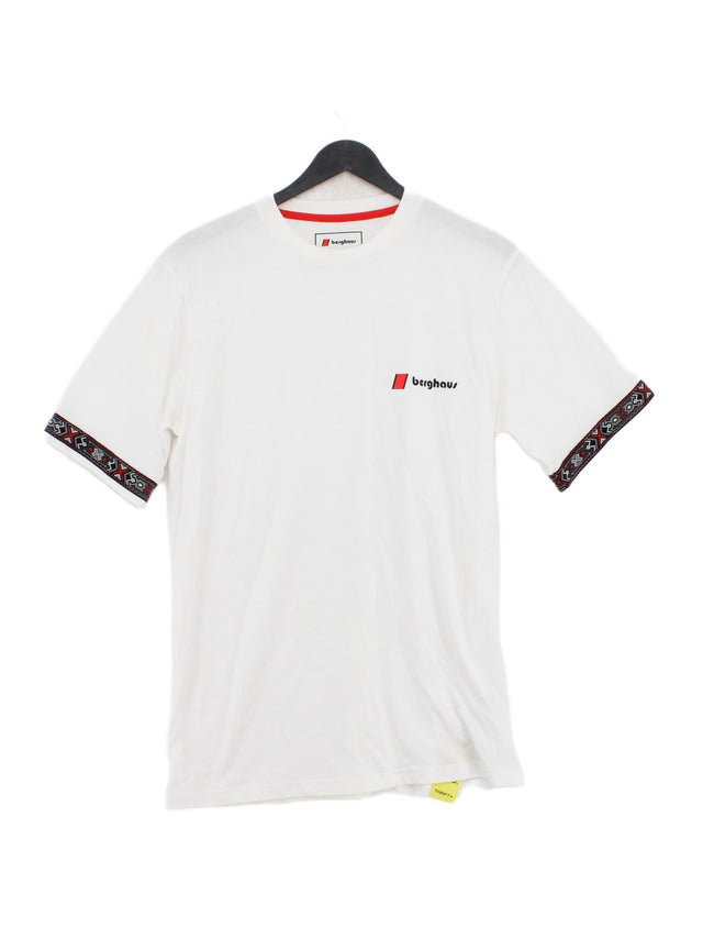 Berghaus Men's T-Shirt L White Cotton with Elastane