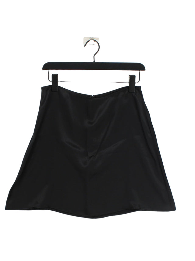 Reformation Women's Mini Skirt UK 8 Black 100% Silk