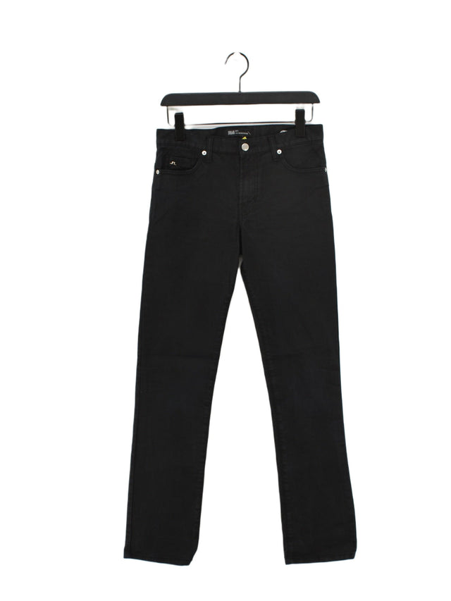 J.Lindeberg Men's Jeans W 30 in Black Cotton with Elastane