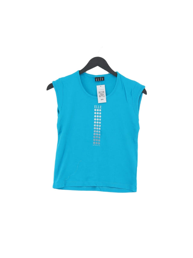 Elle Women's T-Shirt S Blue 100% Cotton