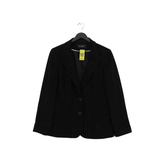 Planet Women's Blazer UK 16 Black Other with Polyester, Viscose