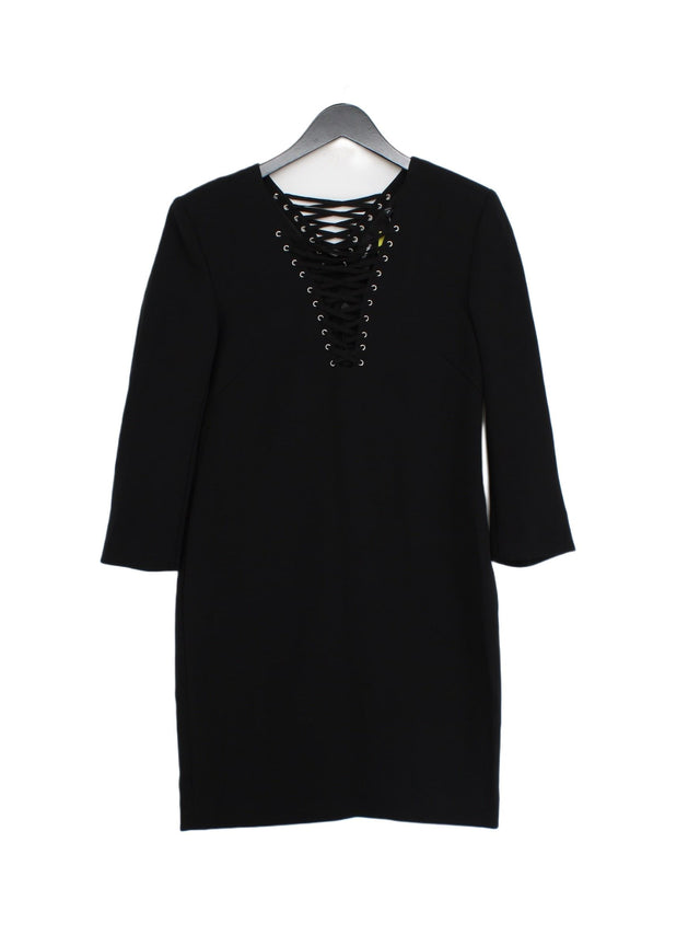 The Kooples Women's Midi Dress XS Black Polyester with Elastane, Rayon, Viscose
