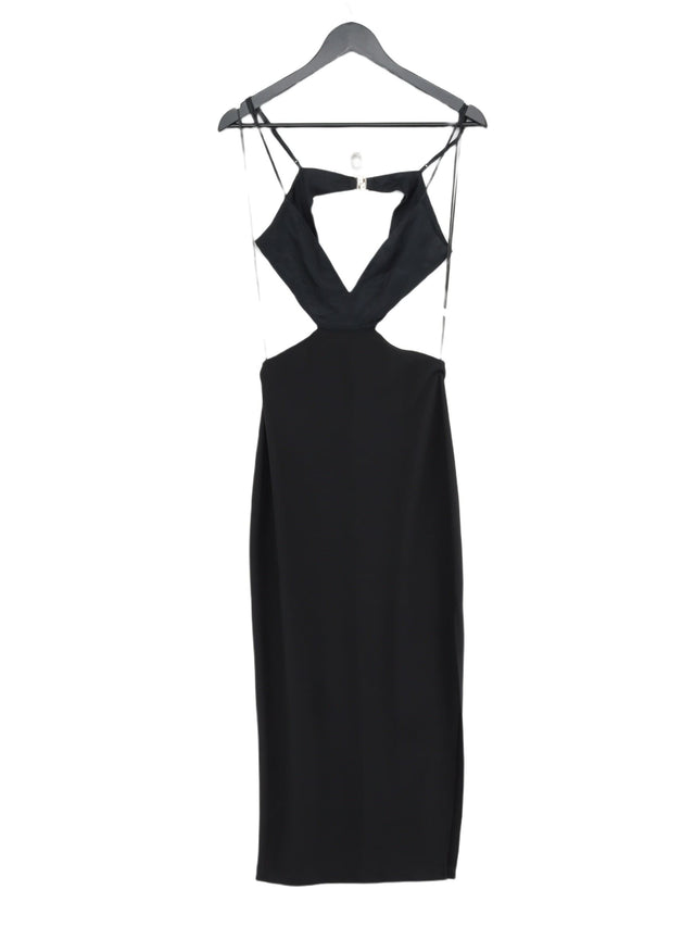 Abercrombie & Fitch Women's Midi Dress S Black 100% Other