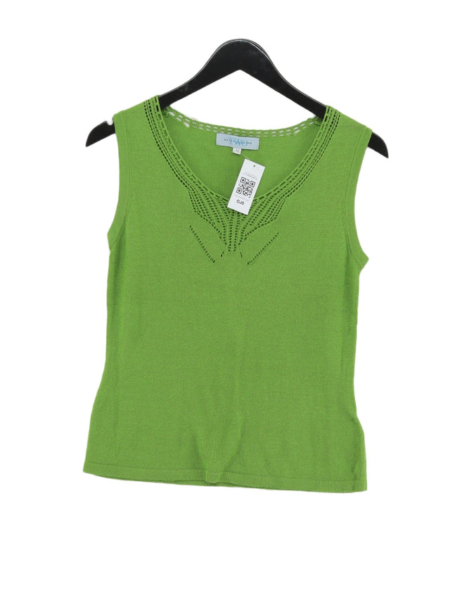 Betty Jackson Women's Top M Green Acrylic with Cotton