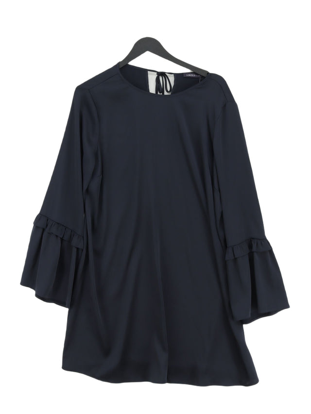 Limited Women's Midi Dress UK 12 Blue Polyester with Elastane
