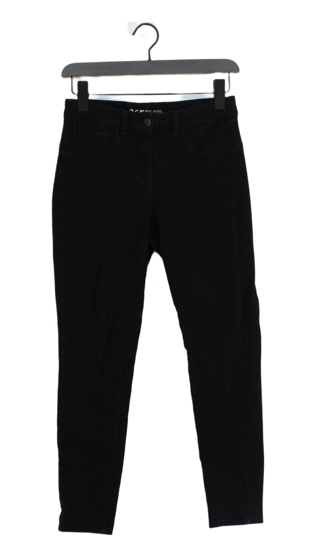 Next Women's Leggings UK 10 Black Cotton with Elastane, Polyester
