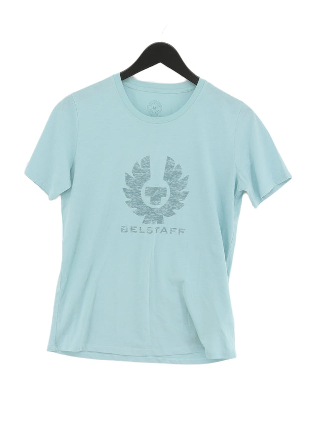 Belstaff Women's T-Shirt M Blue 100% Cotton