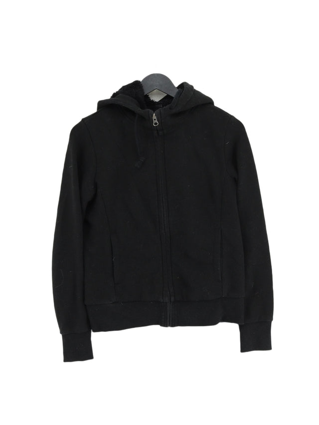 Uniqlo Women's Hoodie XS Black Cotton with Polyester