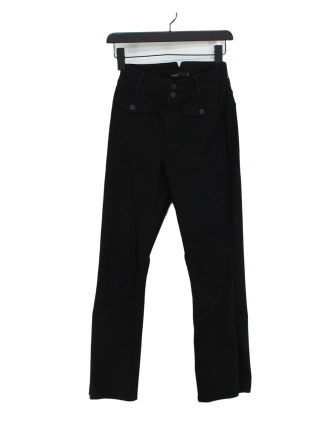 Karen Millen Women's Jeans UK 8 Black Cotton with Elastane, Polyester