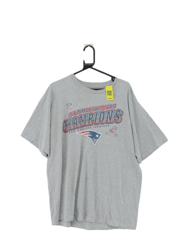 Vintage NFL Team Apparel Men's T-Shirt XL Grey 100% Cotton