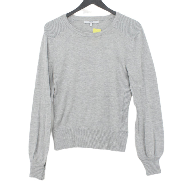 Next Women's Jumper UK 8 Grey Polyester with Other