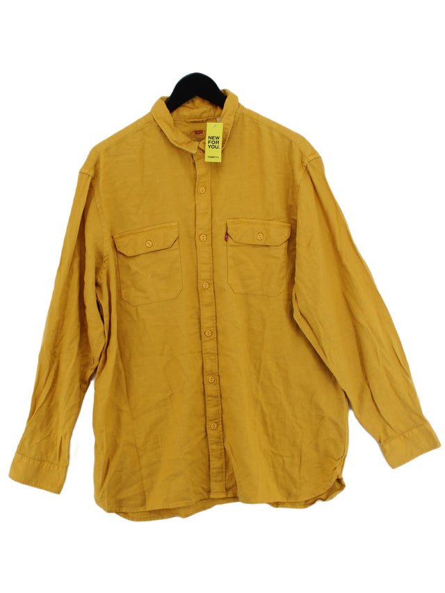 Levi’s Men's Shirt L Yellow Cotton with Other