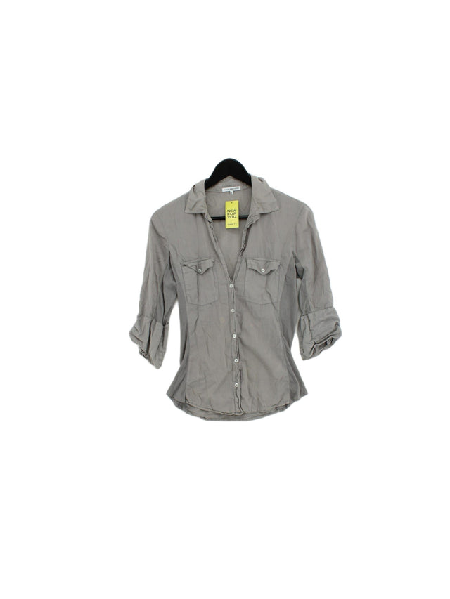 James Perse Women's Shirt XS Grey 100% Cotton