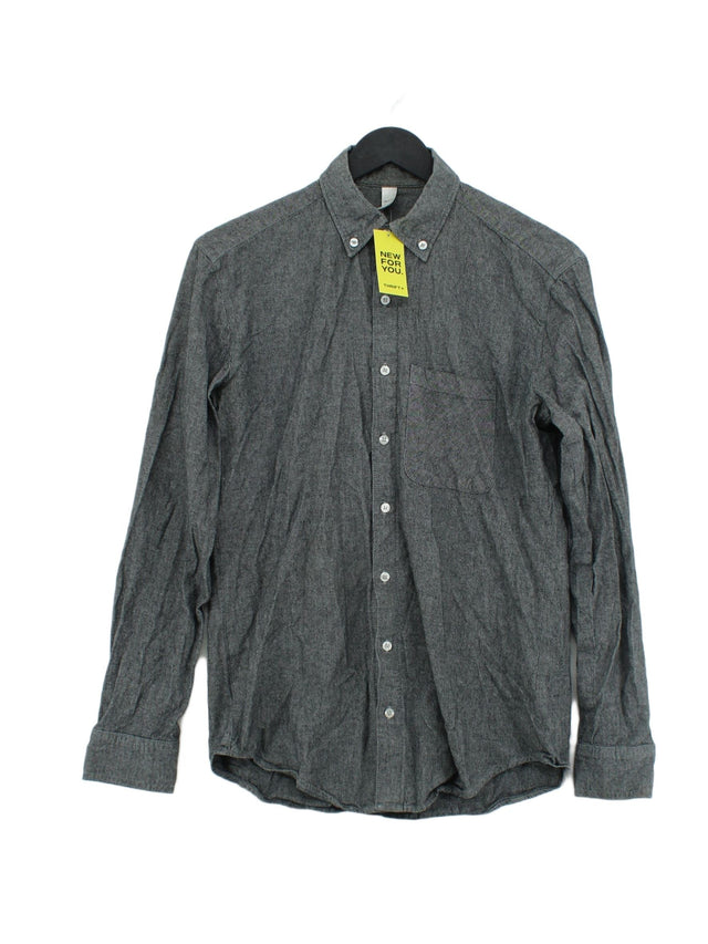 American Apparel Men's Shirt XS Grey 100% Cotton